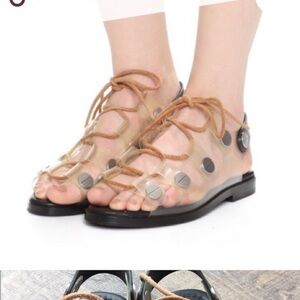 Alexander wang Patricia gladiator clear jelly sandals